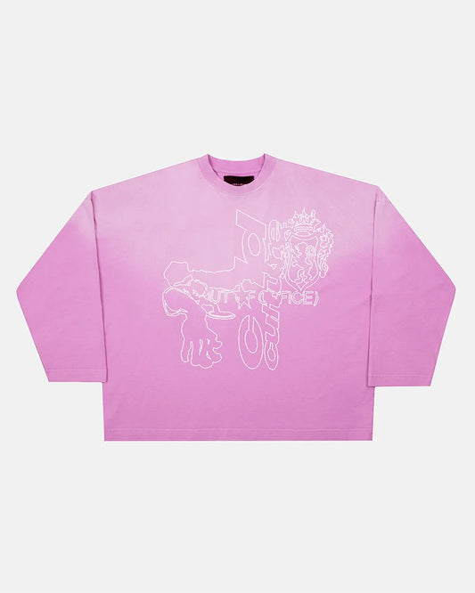 Cold Culture out of the office long sleeve pink