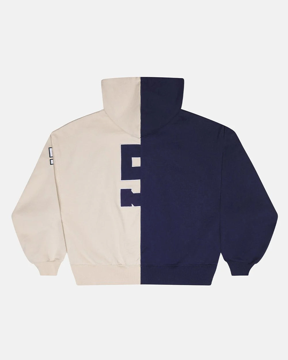Cold Culture outlaw mood zip hoodie ivory grey & dark blue