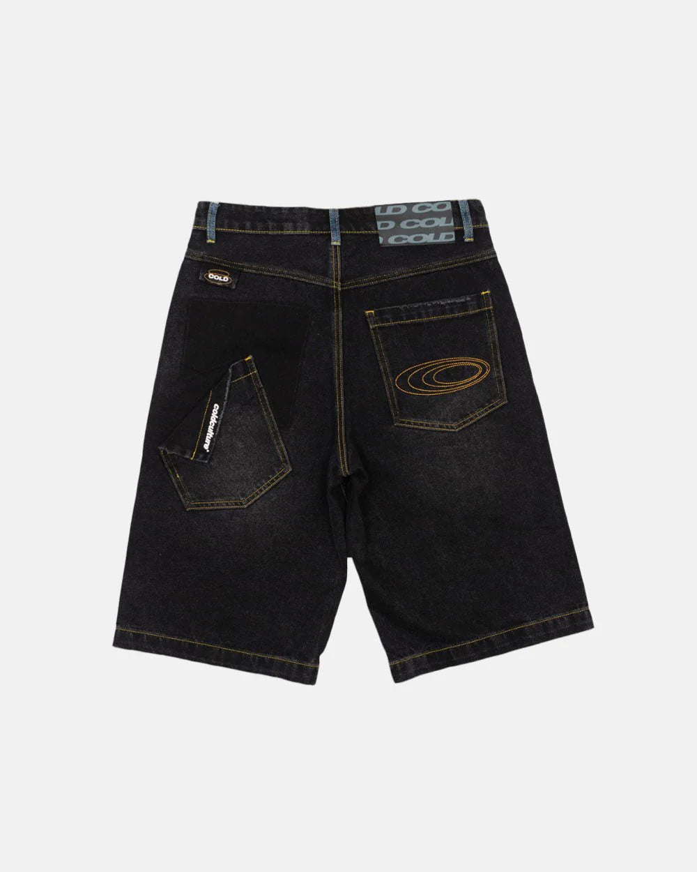 Cold Culture pocket ko shorts black denim