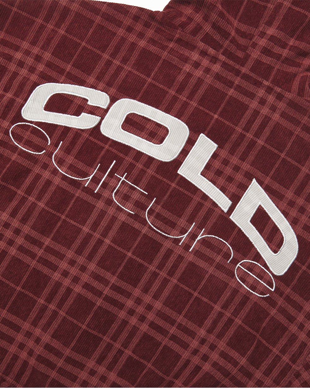 Cold Culture posh zip hoodie burgundy