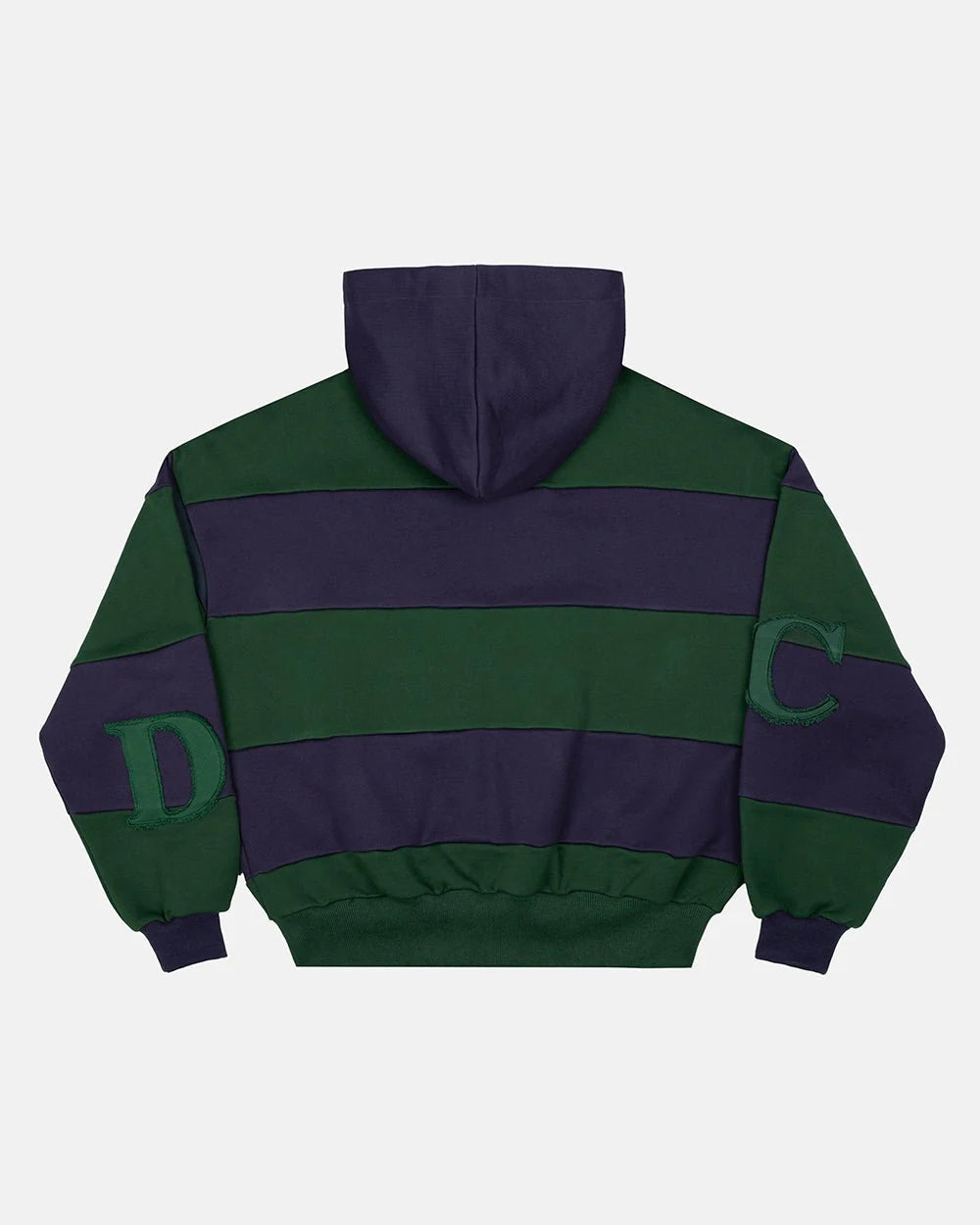 Cold Culture puzzle zip hoodie green & navy