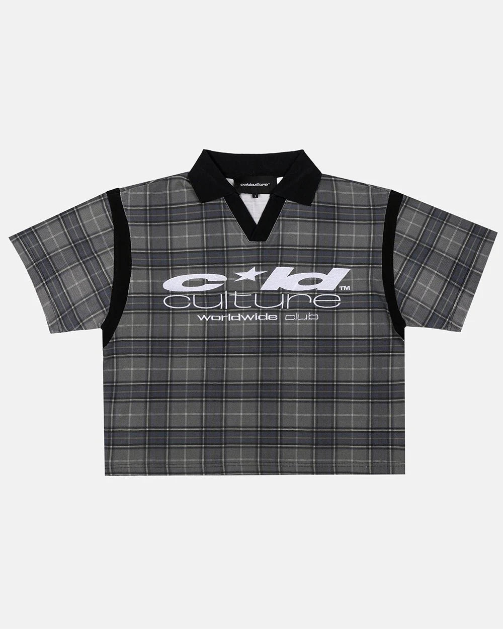 Cold Culture raw city polo tartan