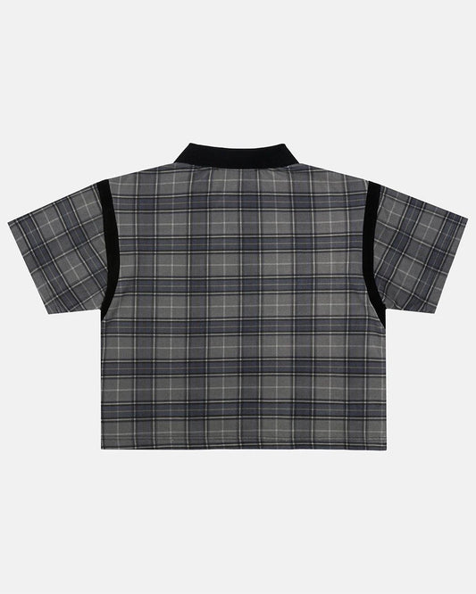 Cold Culture raw city polo tartan