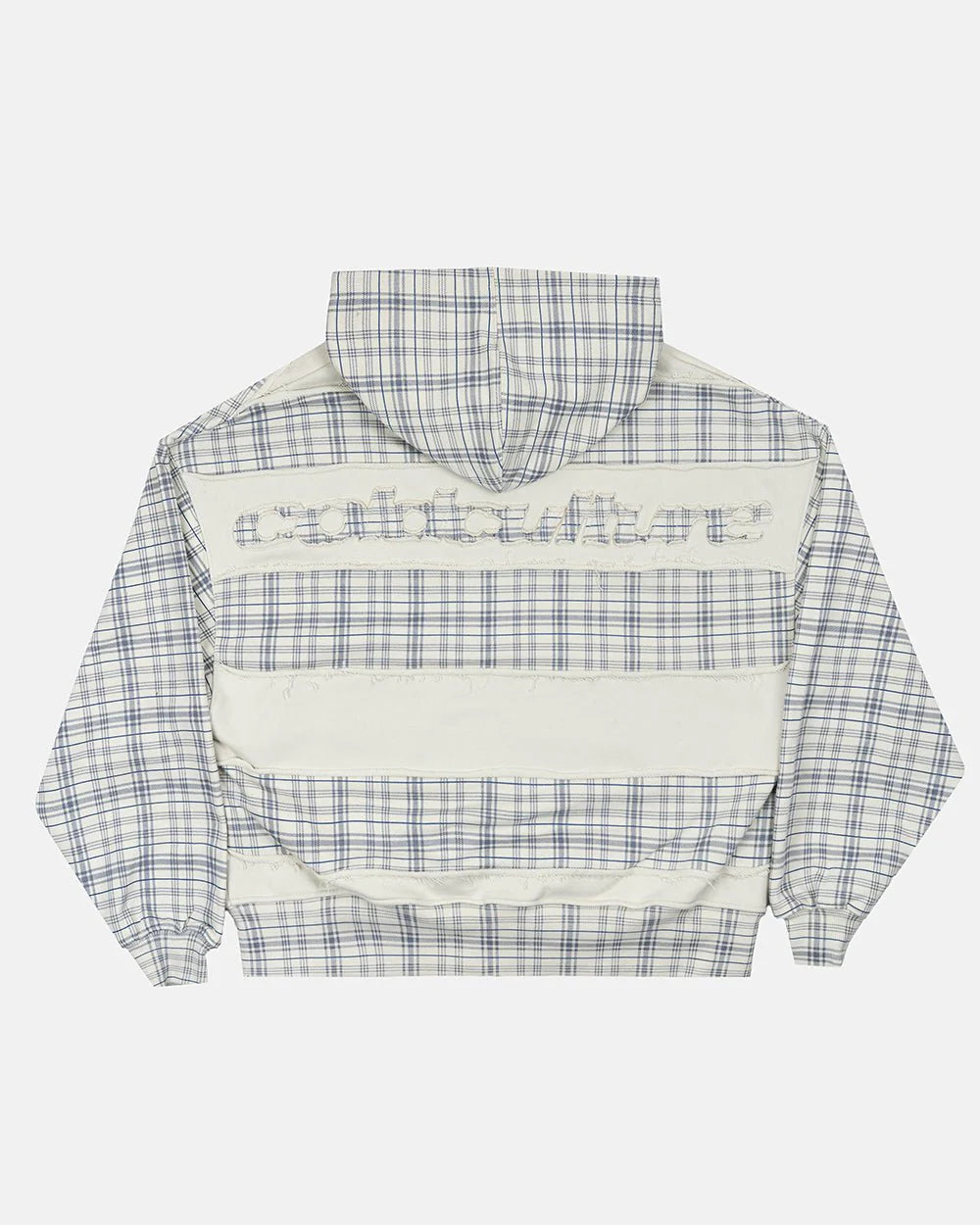 Cold Culture ripped zip hoodie white