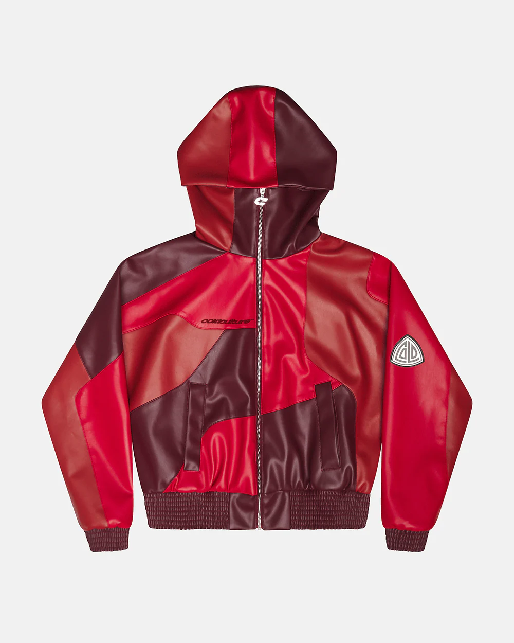 Cold Culture route jacket red and burgundy