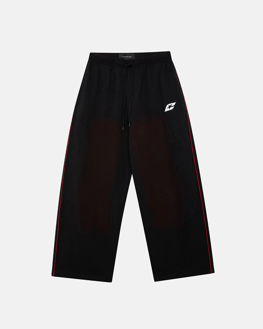 Cold Culture savage washed pants black & red