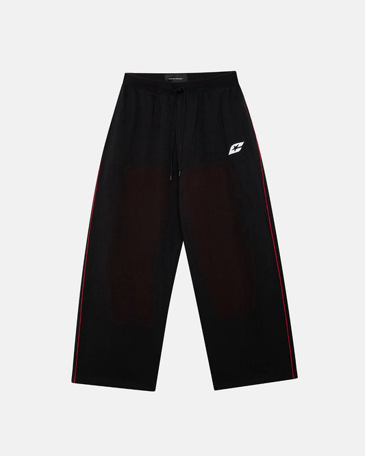 Cold Culture savage washed pants black & red