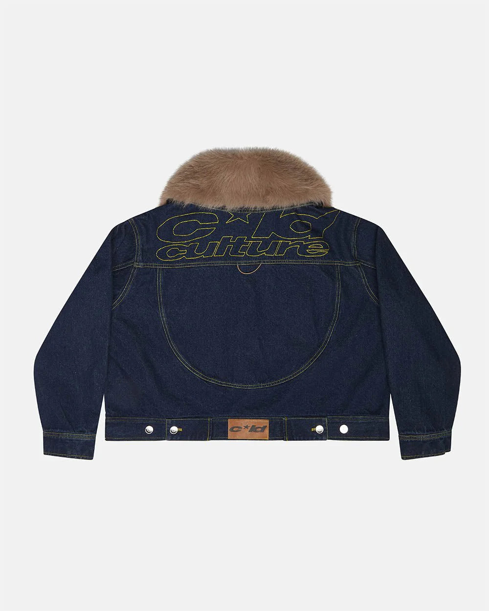 Cold Culture soft fur denim jacket raw denim