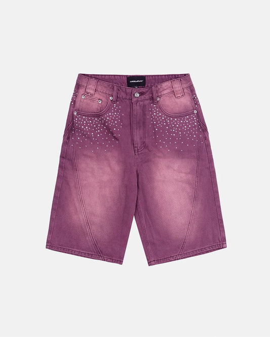 Cold Culture spark shorts burgundy