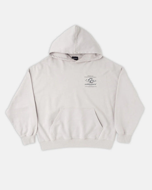Cold Culture sparkly hoodie pearl grey