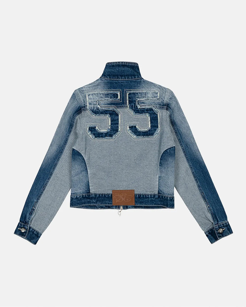 Cold Culture split zip jacket blue