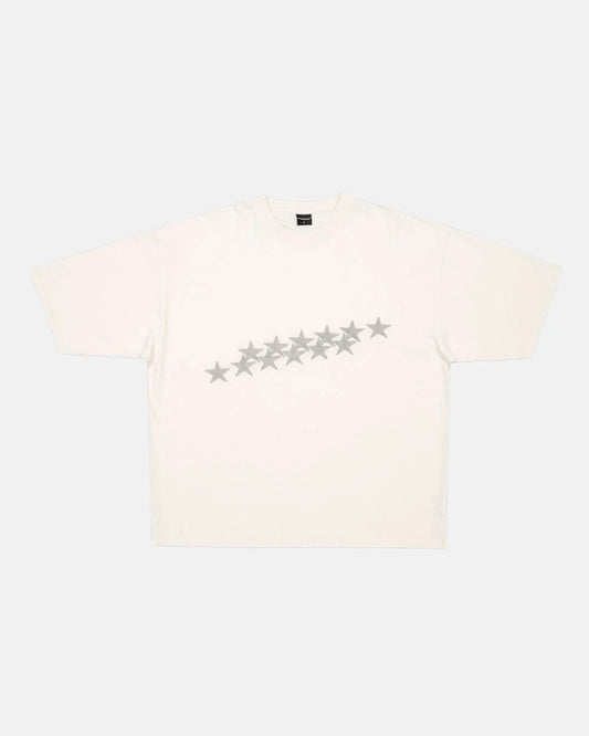 Cold Culture stars tee ivory white