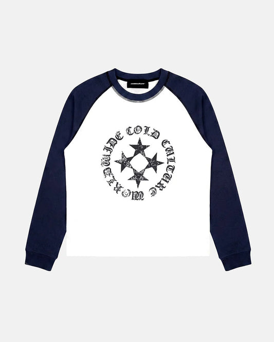 Cold Culture star shield long sleeve blue