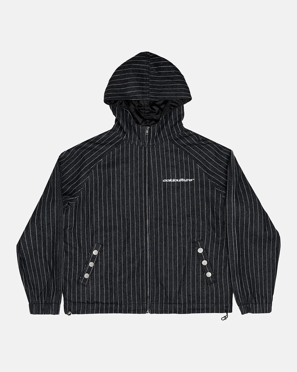 Cold Culture stripes casino jacket navy