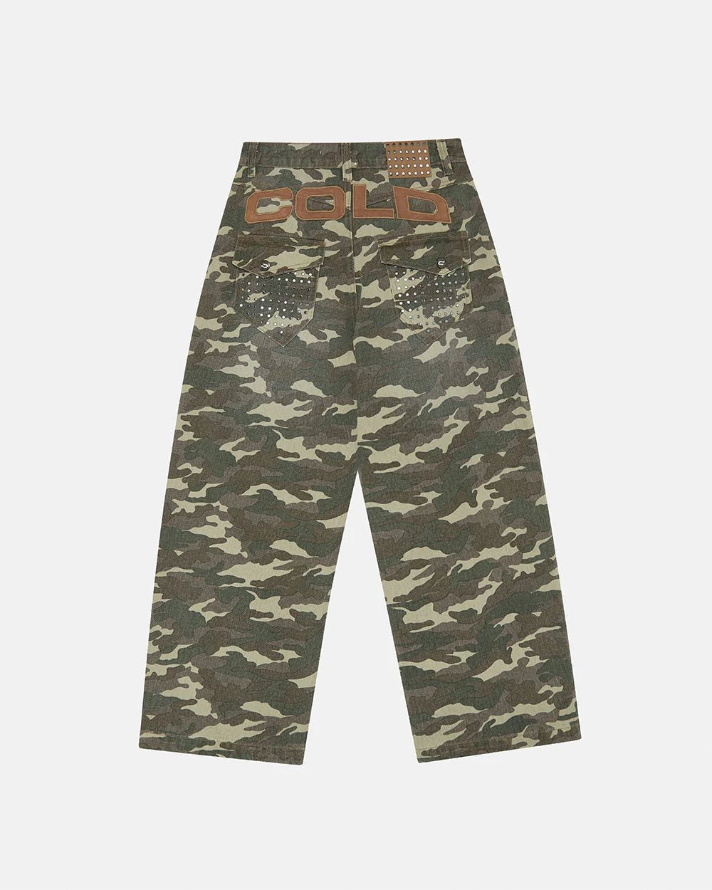 Cold Culture studs pants camo