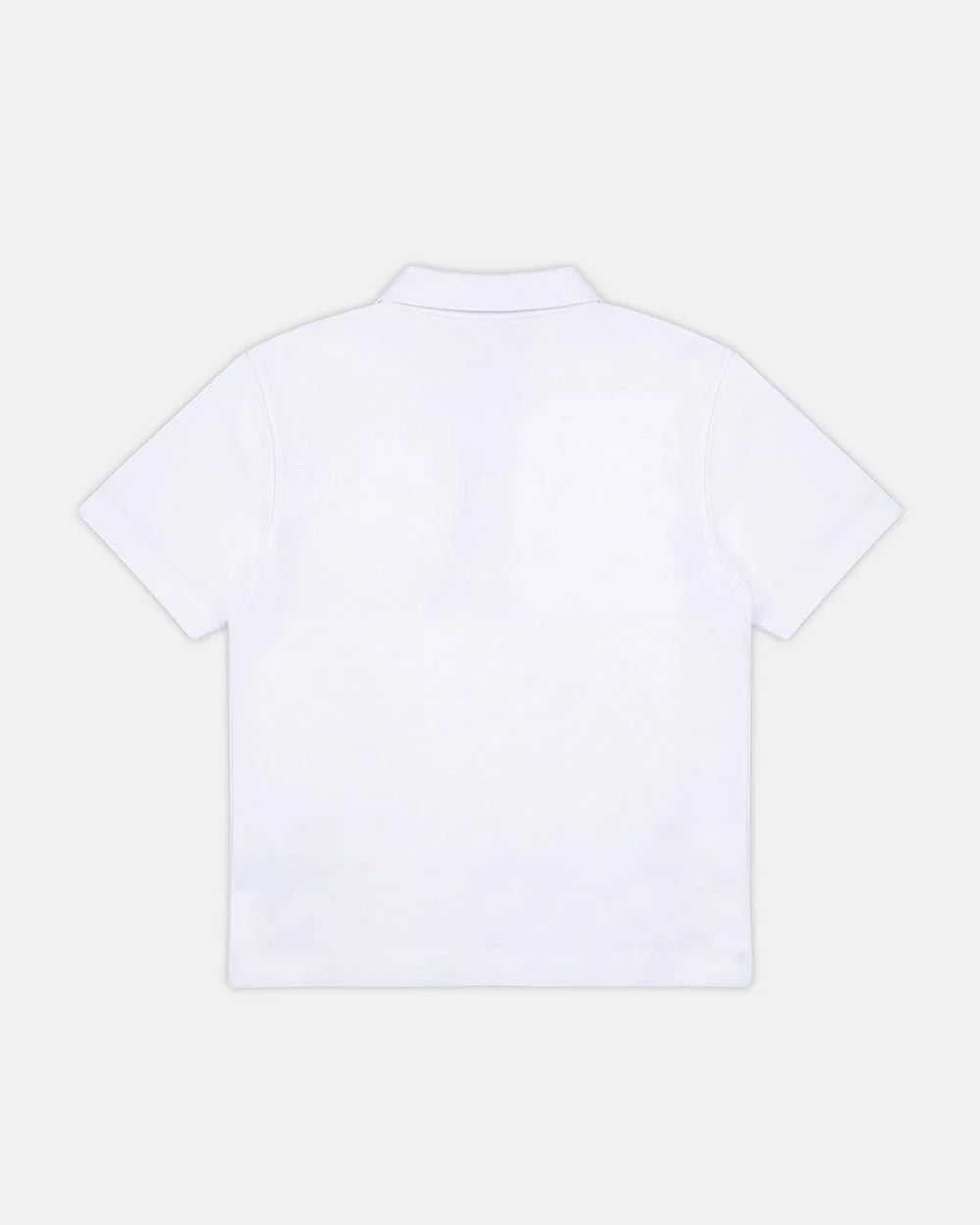 Cold Culture tartan script polo white