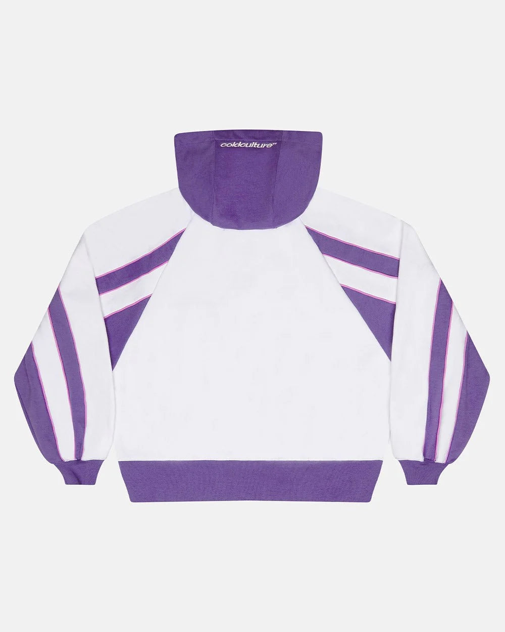 Cold Culture tease me zip hoodie white & purple