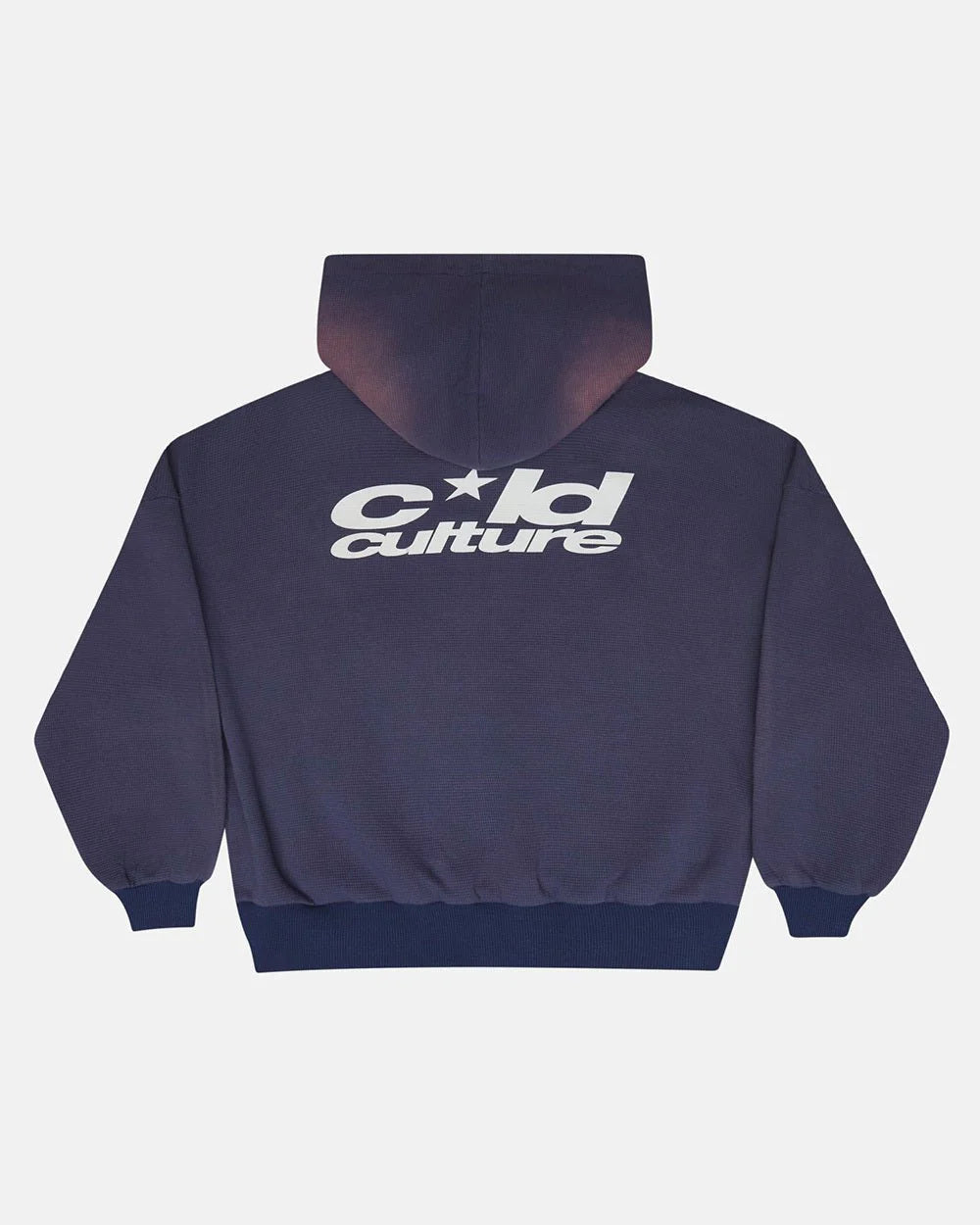 Cold Culture thermal zip hoodie blue