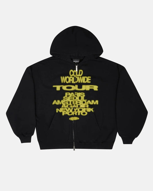 Cold Culture tour zip hoodie black