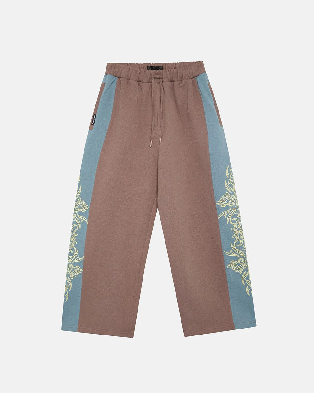Cold Culture tribal sweatpants brown & blue