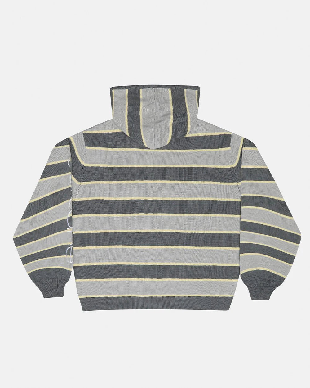 Cold Culture trippy stop zip knit grey