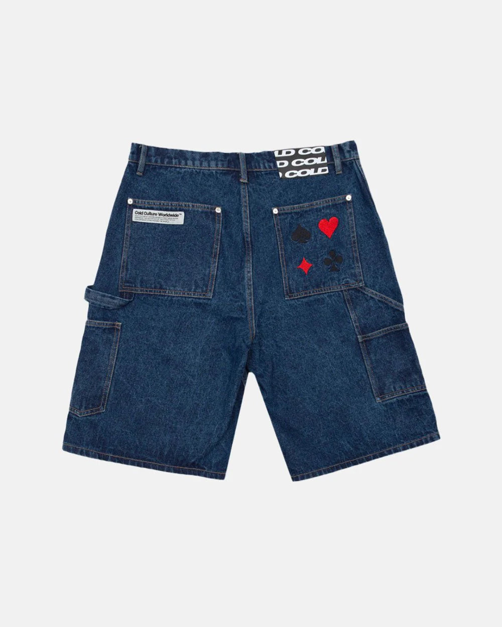 Cold Culture v1 carpenter shorts dark denim