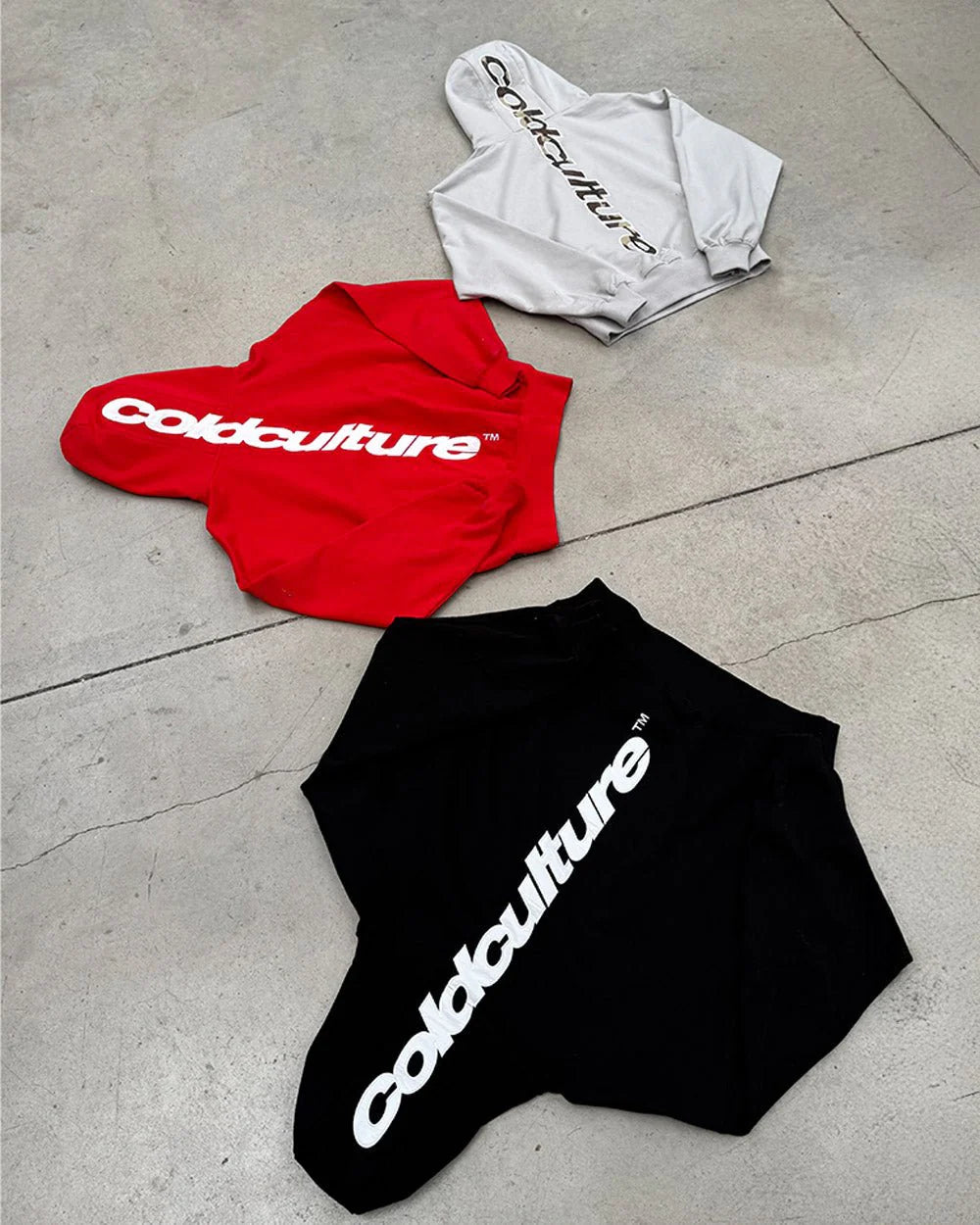 Cold Culture vertical hoodie black
