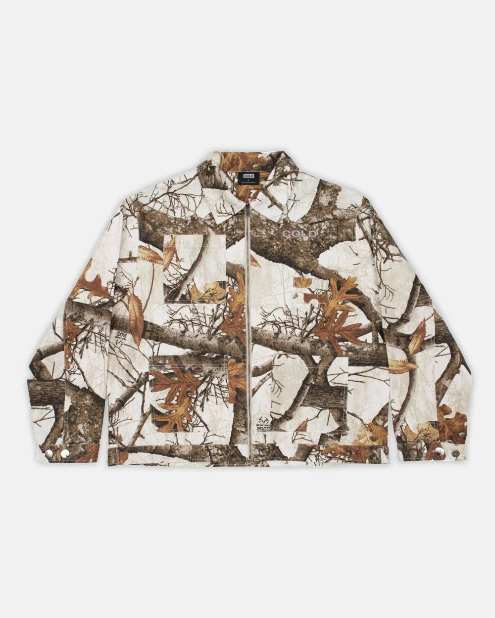 Cold Culture work zip jacket real tree white